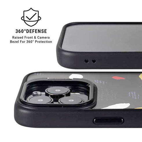 Dark Color Pop iPhone 16 Pro Kickstand Case